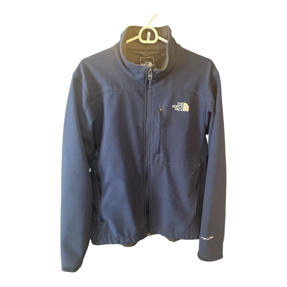The North Face Windwall Jacket Fleece Men's Size Medium‎ Blue Full Zip